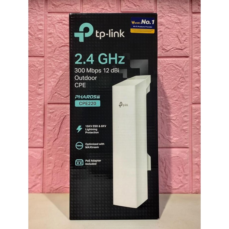 TP-LINK CPE220 300Mbps 12dBi Outdoor CPE Router TP LINK PHAROS CPE220