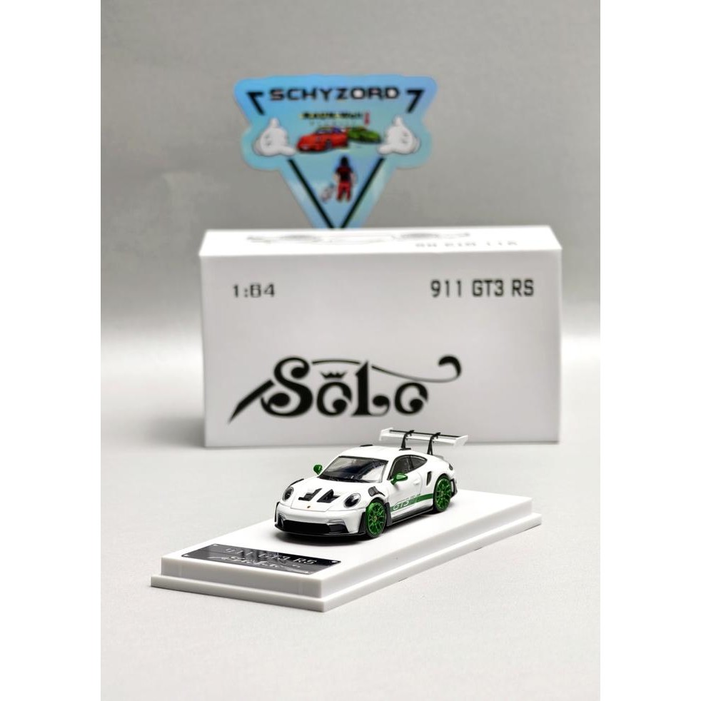 Solo Porsche 911 Gt3 Rs 992 Exclusive Edition White Green