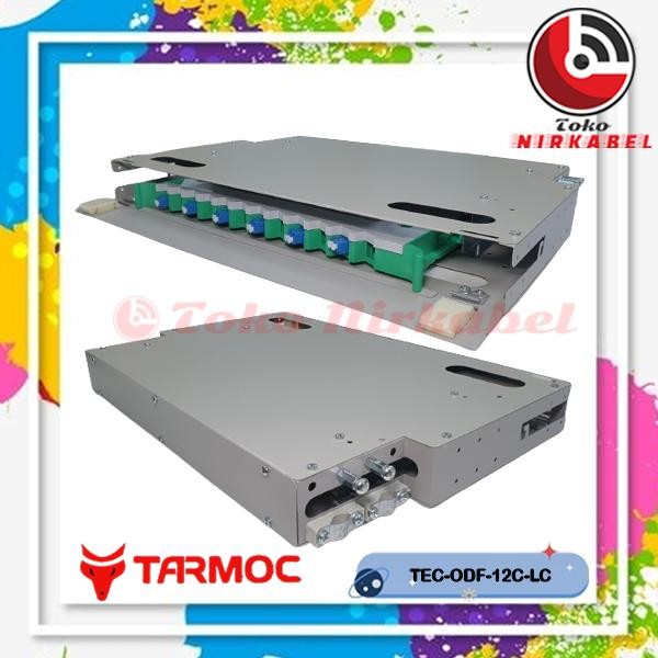 Fiber Optic ODF/OTB 12 Core LC Lengkap Rackmount ODF 12C LC