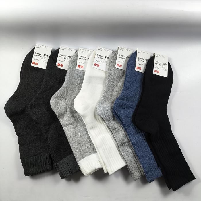 Kaos Kaki HEATTECH Socks Men Pria CREW PANJANG Room Pile