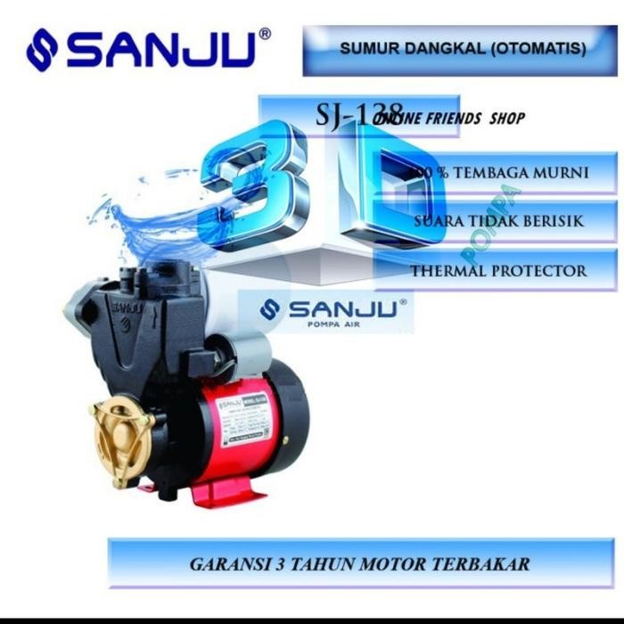 POMPA AIR SUMUR DANGKAL SANJU SJ-138 OTOMATIS SJ 138