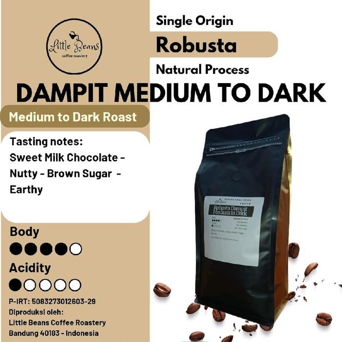 

Kopi Robusta Dampit Medium to Dark Roast 1000gr/500gr/250gr Biji/Bubuk