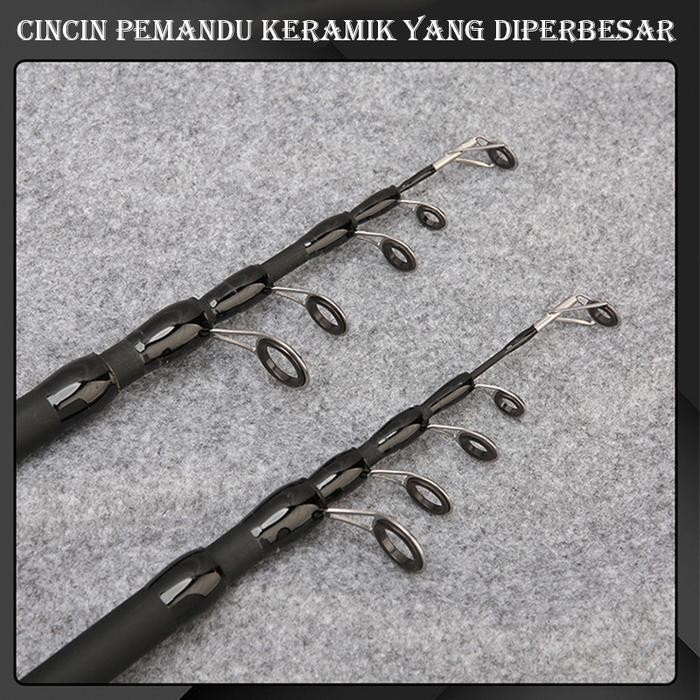 Haiyi Fishing Pancing Set Joran Pancing 1.8-2.1M Reel Pancing Memancing Laut Pancingan Set Lengkap