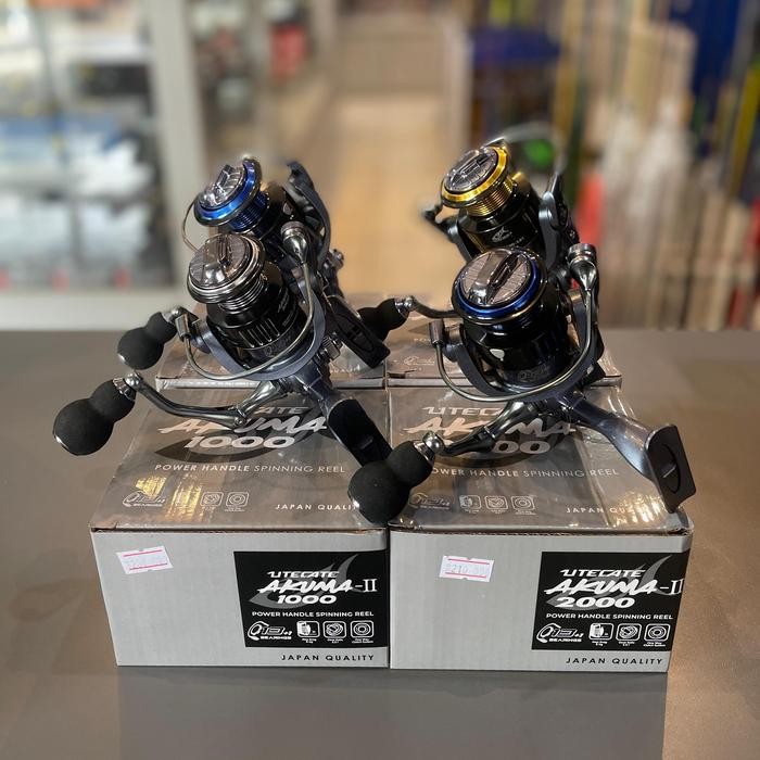 Reel Spinning Utecate Akuma Power Handle Full Metal Kerekan Pancing Besi Murah