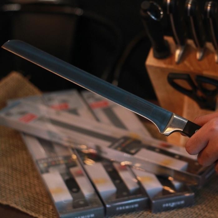 Cs Kochsysteme Straight Knife 26Cm Pisau Cake Polos Panjang Lurus