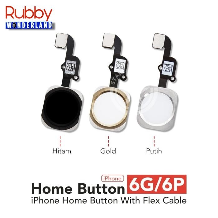 NEW' FLEXIBLE HOME BUTTON FINGERPRINT IPHONE 6 / 6 PLUS