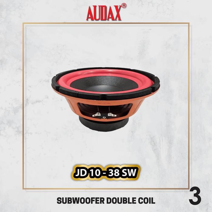 Tersedia Audax Speaker Pasif 10 Inch Jd10-38 Sw Subwoofer Double Voice