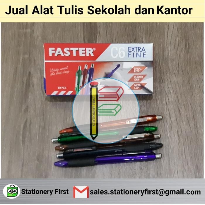 

ID PEN FASTER C-6 PER LUSIN HITAM BIRU