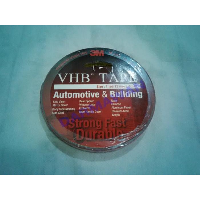 

ID DOUBLE TAPE 3M VHB 12MMX4,5M ORIGINAL 3M INDONESIA
