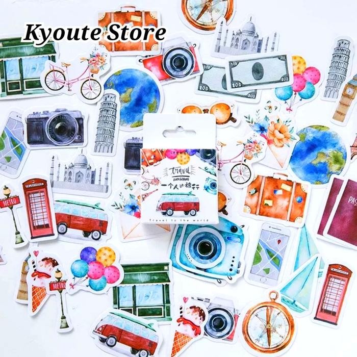 

ID STICKER DECO TRAVELING TOUR BUJO JOURNAL SCRAPBOOK DIY LUCU