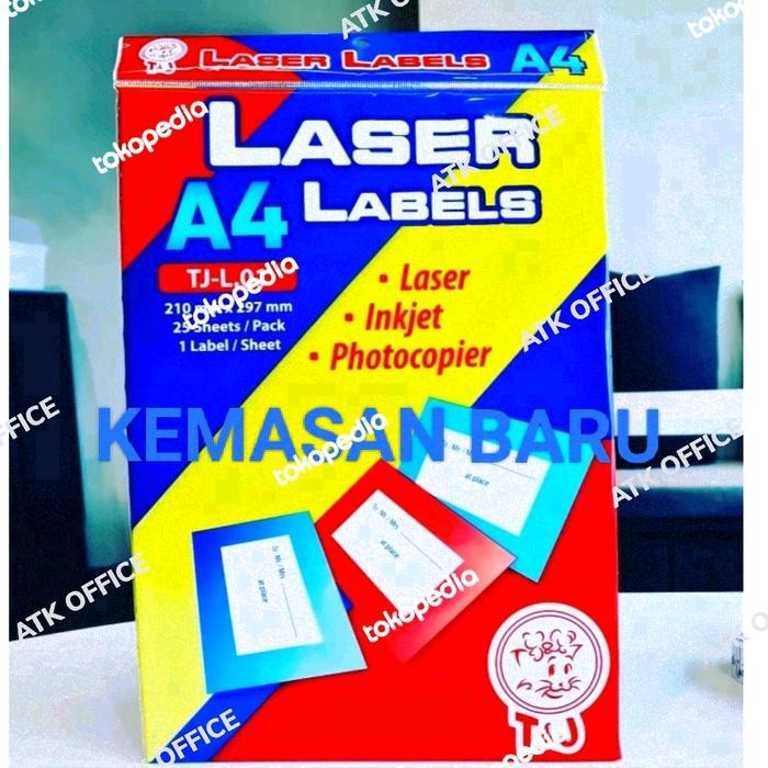 

ID LASER LABEL T&J / LABEL A4 TOM & JERRY / STIKER LASER LABEL A4