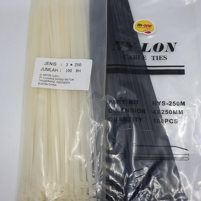 

ID KABEL TIES CABLE TIE EKONOMIS 25CM ISI 100PCS MURAH