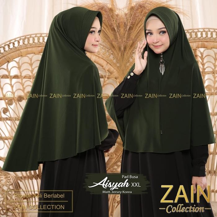 Aisyah XXL Bergo Jumbo Kerudung bahan Jersey Jilbab Panjang Simple