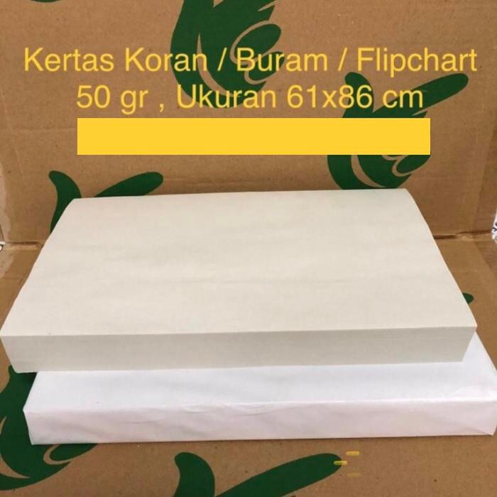 

KOIC Kertas Koran / Buram / Flipchart 50Gr ( 61X86 Cm )