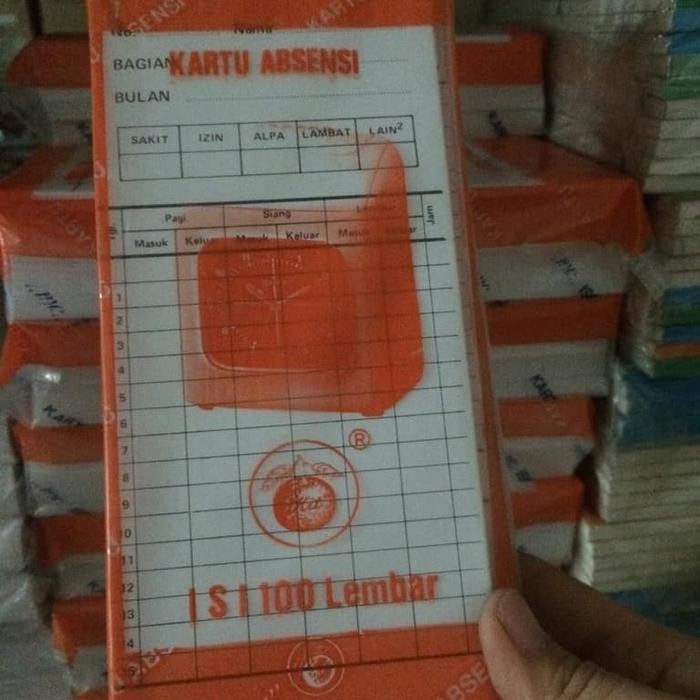 

KOIC Kartu Absen Apel Jeruk/Kartu Kertas Absensi/Kartu Absen Amano Ceklok Mesin