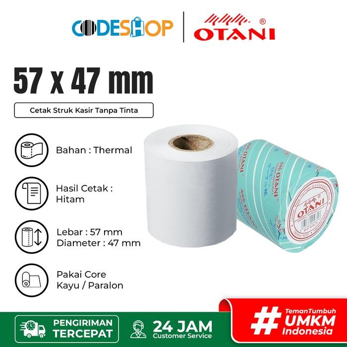 

KOIC Kertas Thermal Otani 57 X 47 Mm Roll Printer Struk Kasir 58Mm