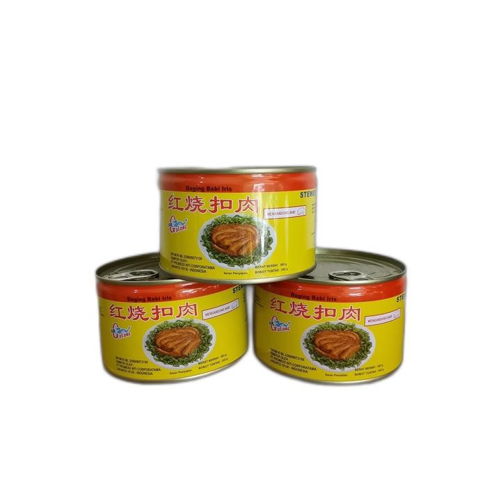 

samcan gulong 383g stewed pork sliced - babi kaleng samcan stok terbatas