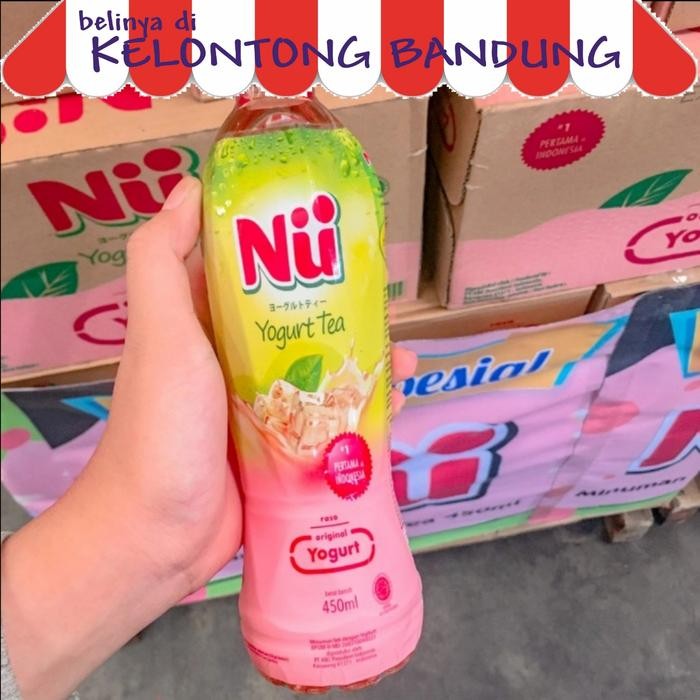 

nu green tea yogurt 450 ml - minuman greentea madu less sugar stok terbatas