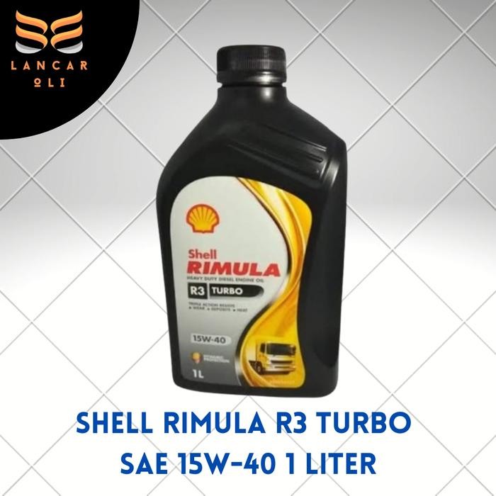OLI MESIN SHELL RIMULA R3 Turbo SAE 15W-40 1 LITER