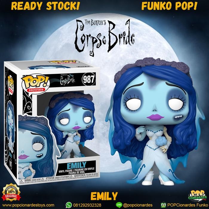 New Funko POP Movies Corpse Bride - Emily #987 Tim Burton Collection