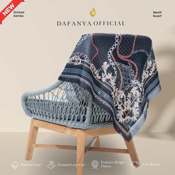 - Oricon Series Jilbab Motif Mm Kerudung Segi Empat Hijab Scarf bahan Voal Lasercut