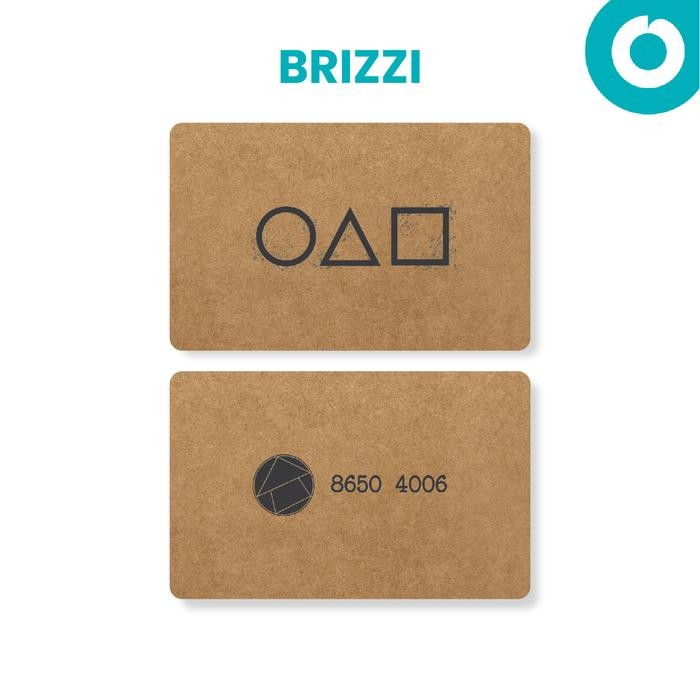 Terbaru Brizzi BRI Squid Game Custom ID Card Print Kartu Brizzi Squidgame