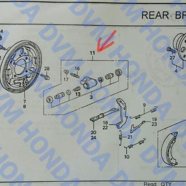 Wheel Cylinder Original Brio 2013 - 2014/Jazz Idsi Gd Aksesoris