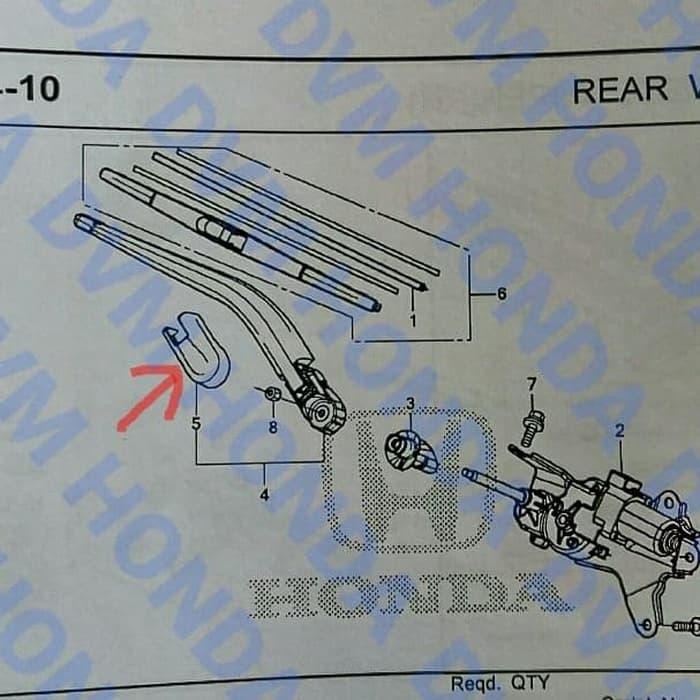 Cover/Tutup Baut Wiper Belakang Original Brio 2019 - 2023/Brv/Jazz Aksesoris