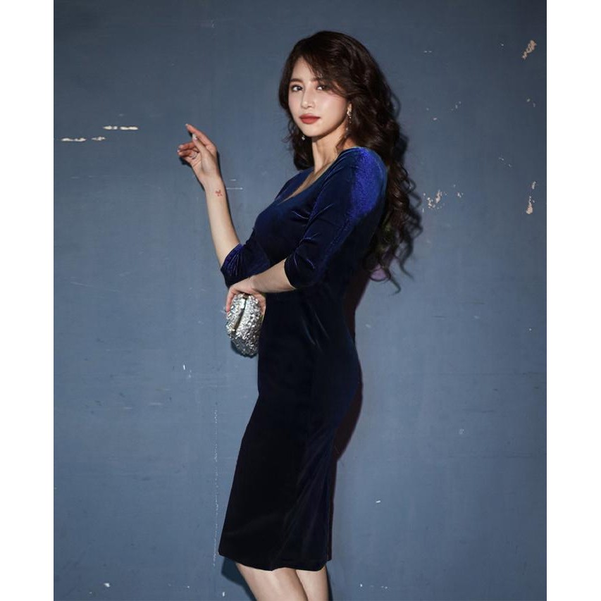 Baju olla ramlan bahan Bludru / Dres Span Model Olla - Bludru /MIDI DRESS PARTY BLUDRU / Dress Midi