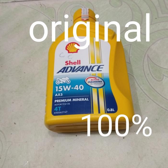 oli mesin sepeda motor 4 tak Shell Advance 0.8L