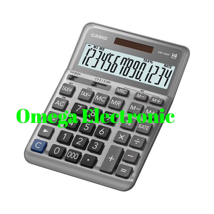 

casio dm-1400f - calculator desktop kalkulator meja kantor dm 1400 f kode 613