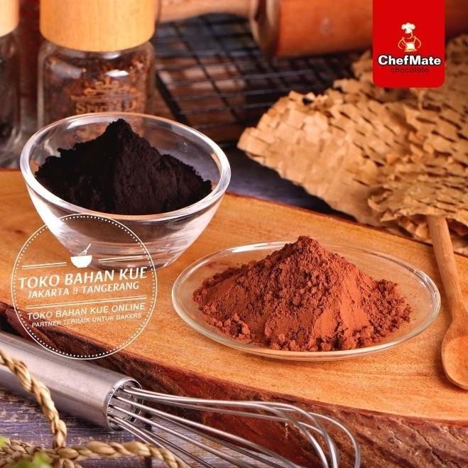 

Chefmate Pure Cocoa Powder 250Gr Repack Red Brown Cokelat Bubuk Murni Premium Warna Cokelat