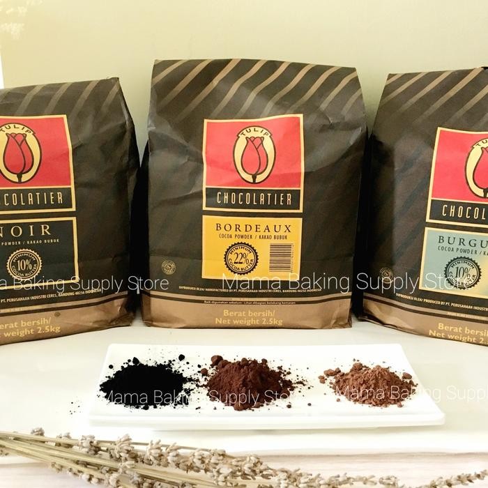 

Tulip Burgundy Cocoa Chocolate Powder Bubuk Burgundy 250 Gr Repacked