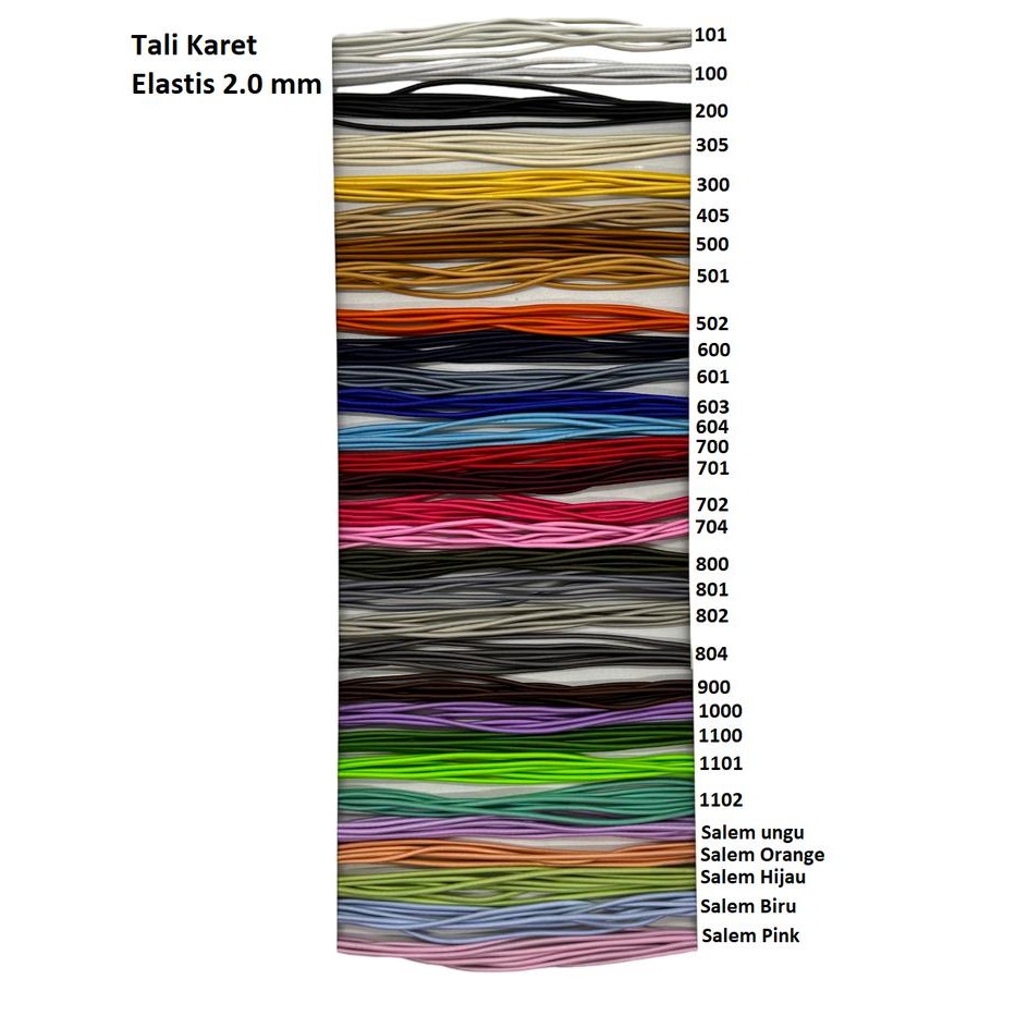 

New Tali Karet ElastisElastis CordSize 2mm 10 meter