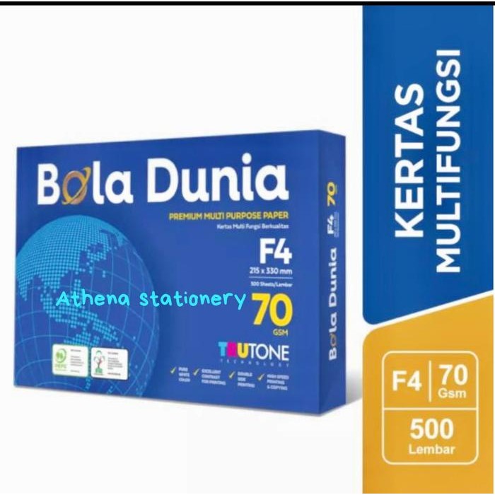 

Kertas Fotocopy/ Hvs F470Gr Bola Dunia