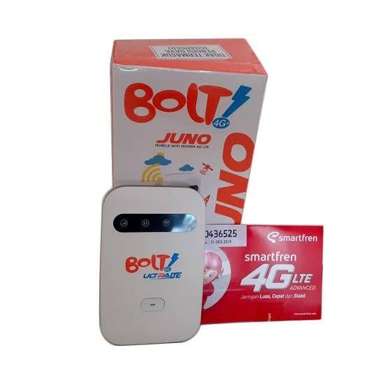 MIFI MODEM WIFI ROUTER 4G BOLT JUNO UNLOCK FREE PERDANA SMARTFREN