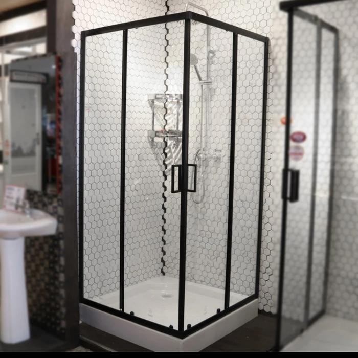 Shower box icepol IC 9024 BK uk.90x90x195 + tray