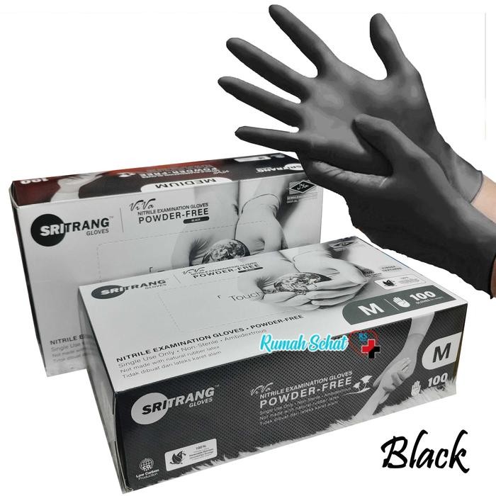 Sarung Tangan Latex Hitam Sarung Tangan Karet Nitrile