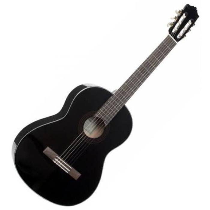Paket Gitar Akustik Yamaha C40 Black Original Resmi