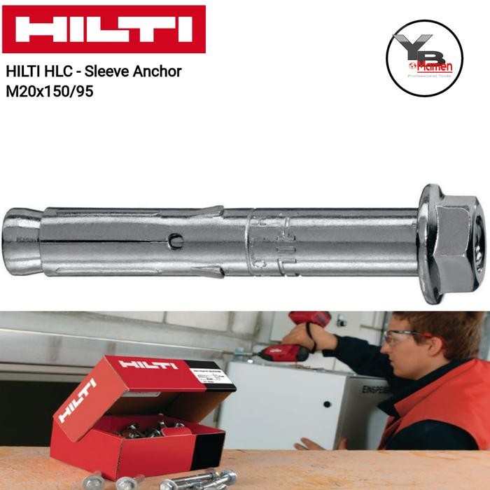 TERBARU DYNABOLT M20 / HILTI HLC SLEEVE ANCHOR M20X150 / DYNABOLT HLC M20X150 TERMURAH