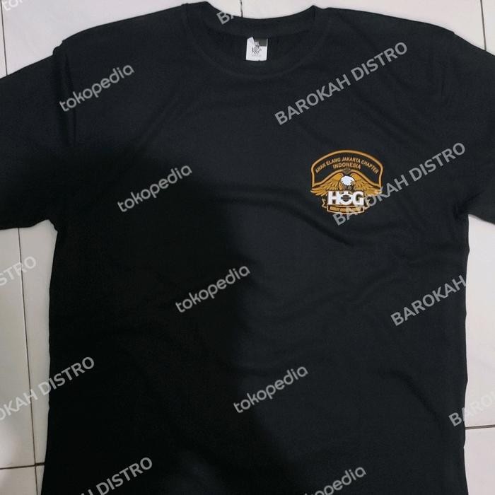(Allthebest) T-shirt kaos HOG Harley Davidson Anak Elang Jakarta - bisa ganti kota