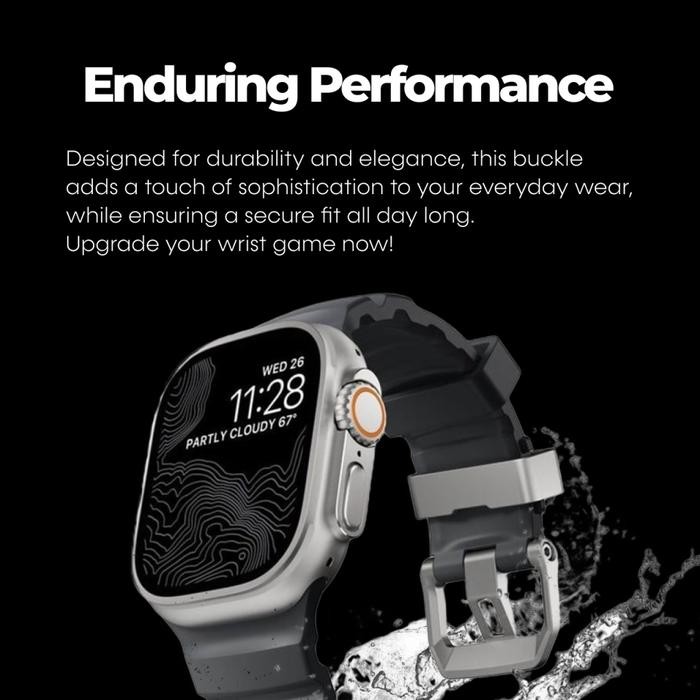 Strap for Apple Watch Ultra 2 10/9/8/7/SE 49/46/45/44/42/41mm Nomad Rocky Point Sport Rubber Soft