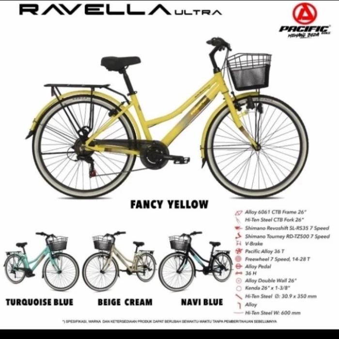 sepeda city bike pacific ravella ultra