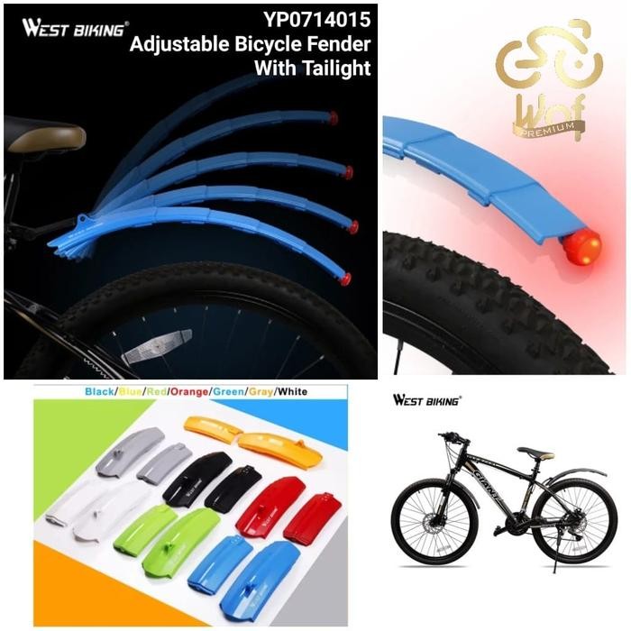 WEST BIKING 015 Fender Telescopik Spakbor Lipat Sepeda MudGuard 714015