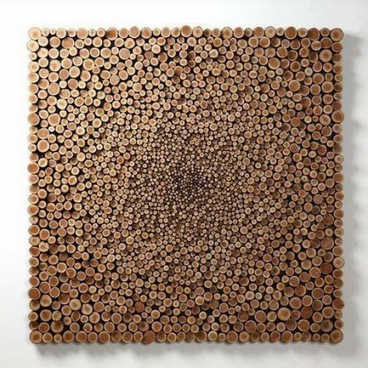 Hiasan Dinding Mozaik Ranting Kayu Jati Lapak Jepara