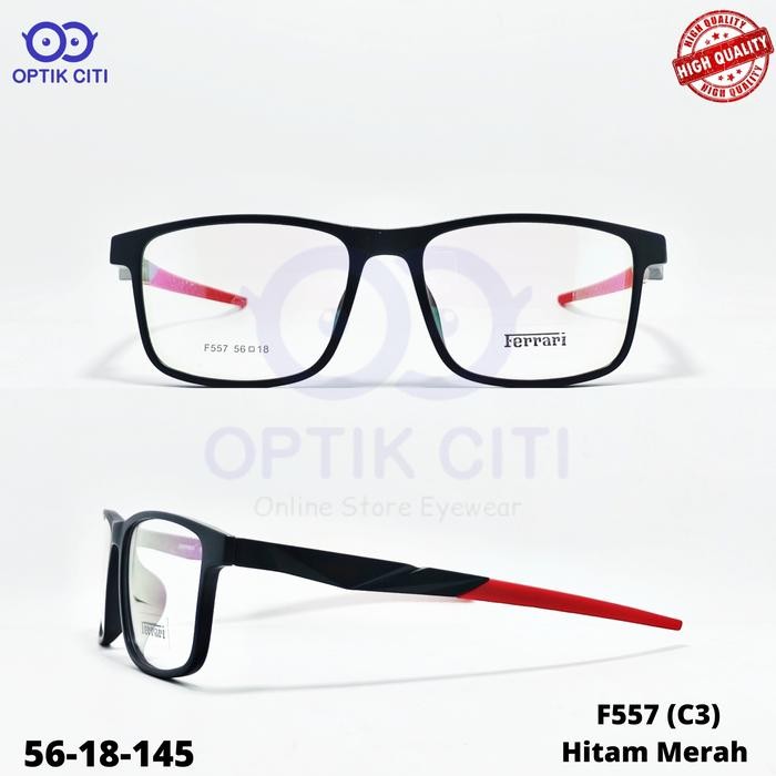 Frame Kacamata Pria Sporty F 557 High Quality Size Besar
