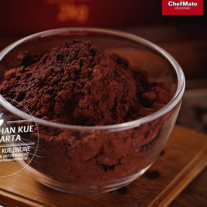 

LEZAT- Chefmate Pure Cocoa Powder 100Gr Repack Red Brown Cokelat Bubuk Murni Premium Warna