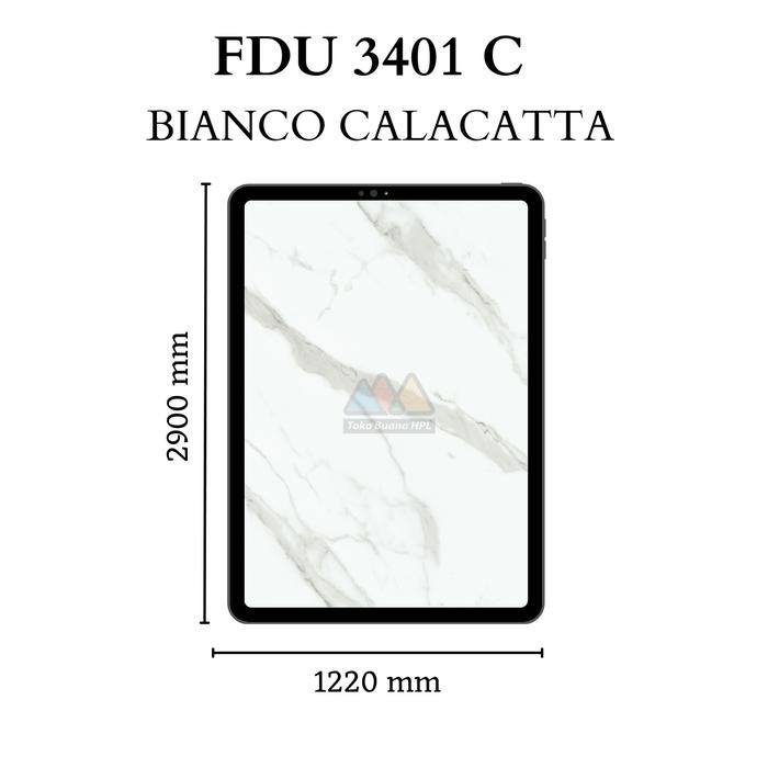 ~~~] FIDECO FDU 3401 C STONE BIANCO CALACATTA 1220 X 2900