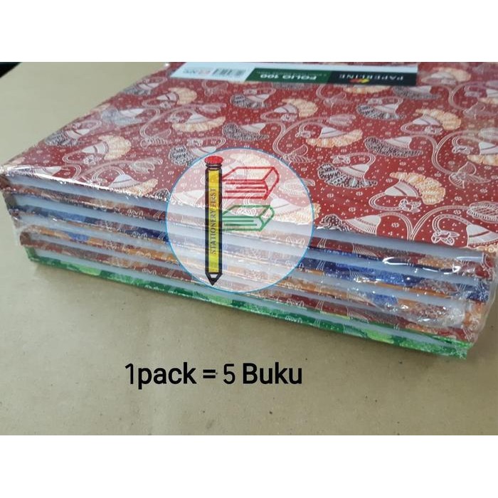 

Buku Tulis Hard Cover Paperline 100 Lembar Per Pack 5 Buku
