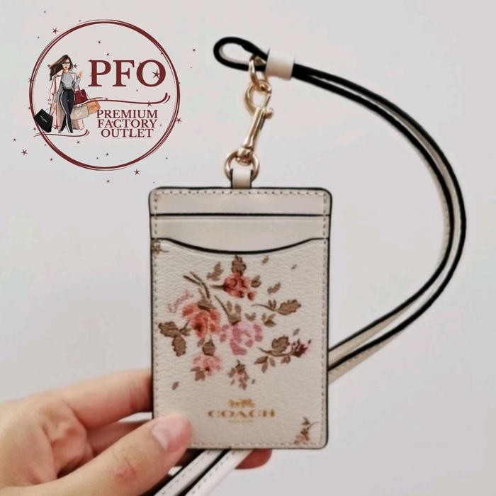 

promo gantungan lanyard ch 91792 rose bouquet print chalk